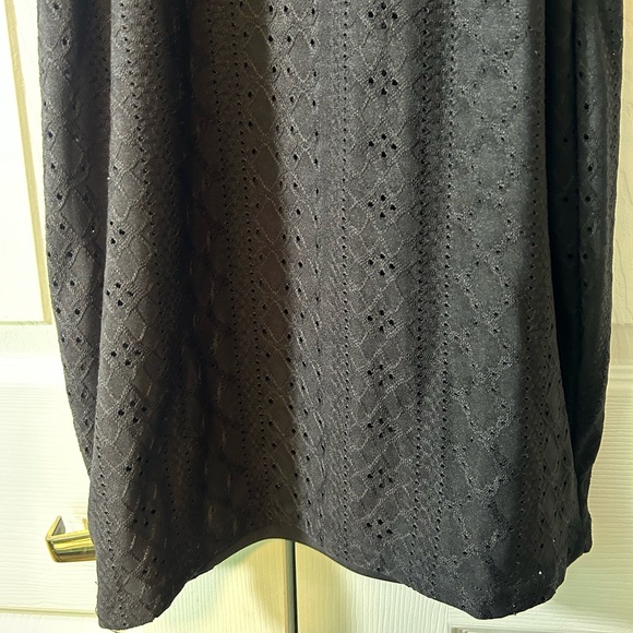 Rue21 Bodycon Dress Black Large Stretch Lined Spaghetti Strap Midi - Picture 10 of 14